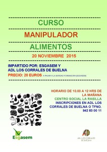 Curso manipulador alimentos noviembre