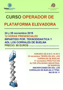 Curso plataforma elevadora noviembre