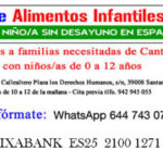 Banco de alimentos infantiles Cantabria
