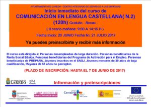 Cartel Curso COMUNICACION LENGUA CASTELLANA